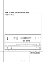 Harman-Kardon AVR-3550-Owners-Manual